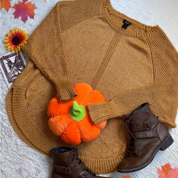 Rue 21 mustard yellow fall sweater - Picture 4 of 16